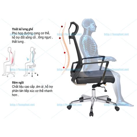 See related image detail. GL315 | Ghế lưới cao cấp | Ghế xoay lưới H&ograve;a Ph&aacute;t