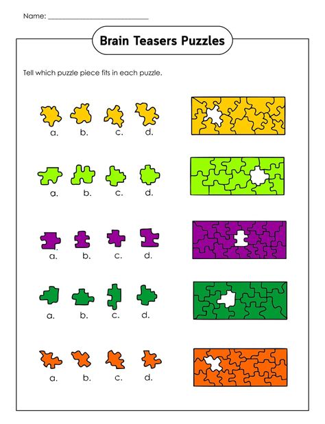 Brain Teasers Free Printable - Printable And Enjoyable Learning
