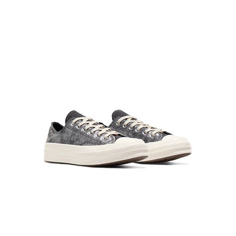 Buy Converse Unisex Chuck 70 Suede Shimmer Silver Low-Top Sneaker Online