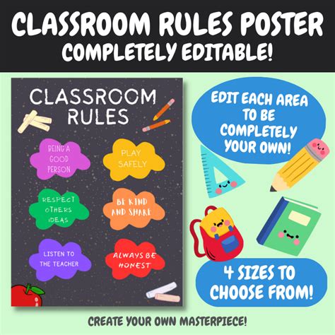 Image result for Classroom Rules Poster Examples