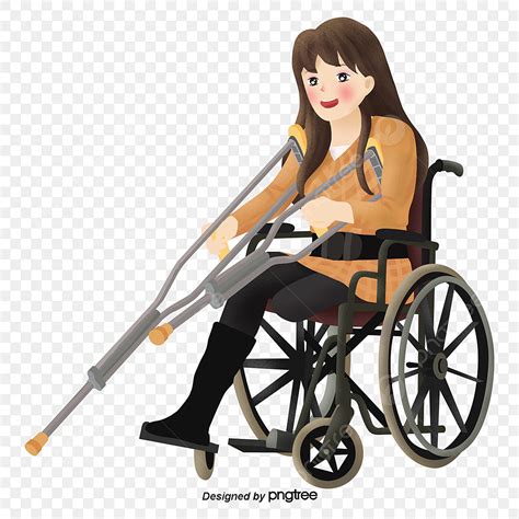 Girl In Wheelchair Clipart