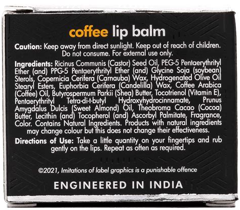 Buy MCAFFEINE COFFEE LIP BALM (12GM) Online & Get Upto 60% OFF at PharmEasy