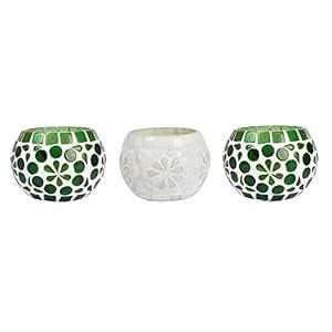 Buy Lal Haveli Glass Tealight Candle Holder for Home Decoration Tea ...