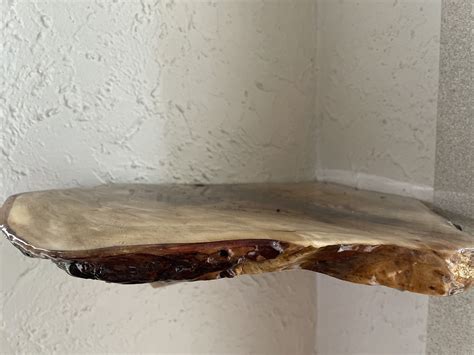 Live Edge Corner Shelves at Claude Mardis blog