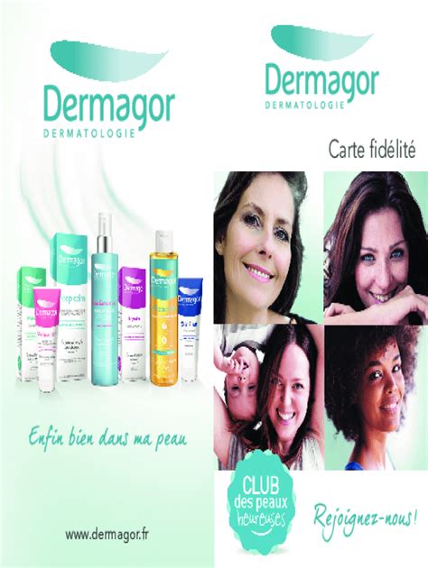 Fillable Online Carte fidlit - Dermagor Fax Email Print - pdfFiller