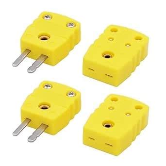 VIGITAL Male Female Thermocouple Connector Plug Adapter | Mini ...