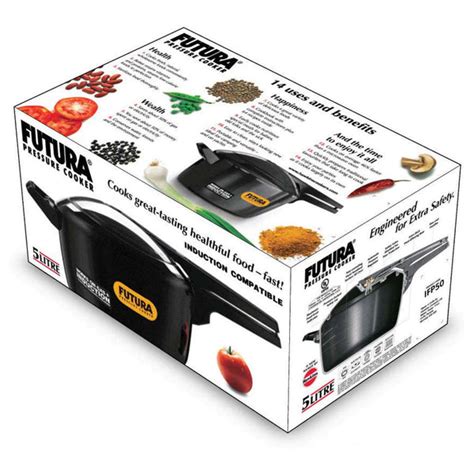 Buy Hawkins Induction Futura Hard Anodised Pressure Cooker 5 Litre IFP ...