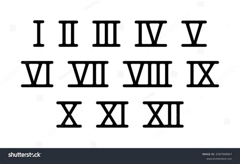 3.181 Roman numerals font Görseli, Stok Fotoğraf, 3D Nesne ve Vektör ...