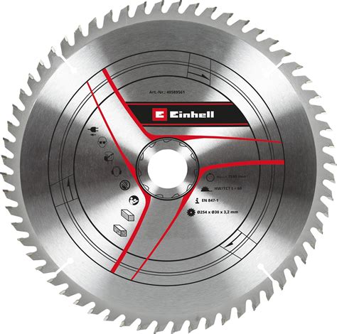 Original Einhell Circular Saw Blade 254 x 30 mm (Saw Accessories ...
