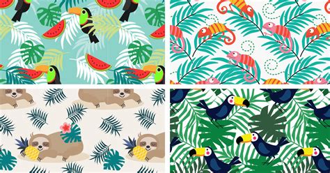 Tropical Animals Pattern 的图像结果