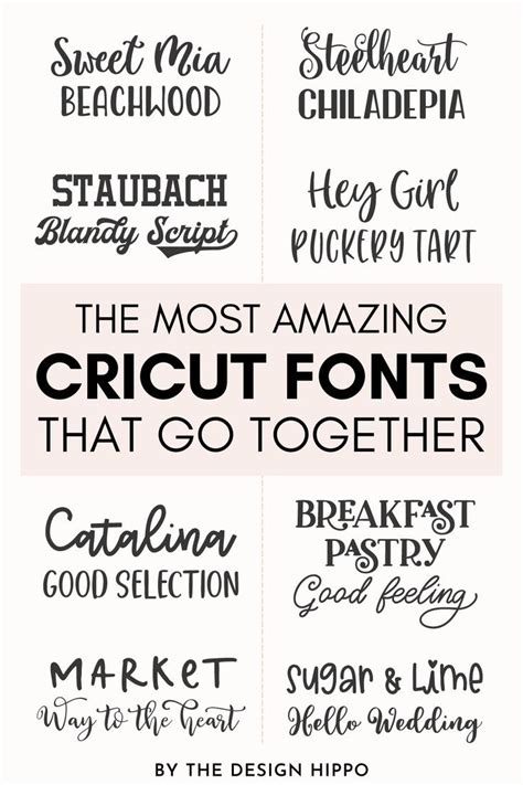 The Most Amazing Cricut Fonts That Go Together | Cricut fonts, Cricut ...