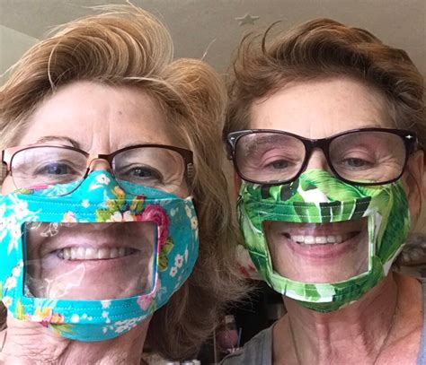 Image result for Clear Face Mask Pattern for Lip Reading Tutorial