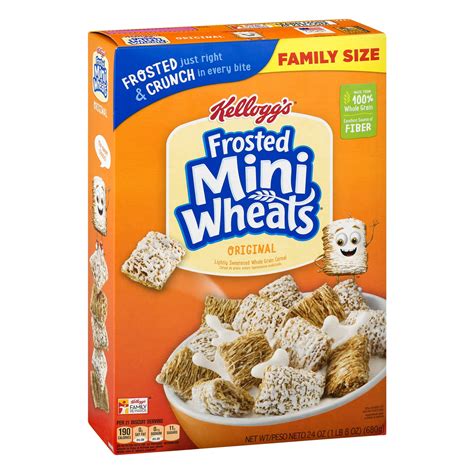 Kellogg's Frosted Mini-Wheats Breakfast Cereal 24 Oz - Walmart.com
