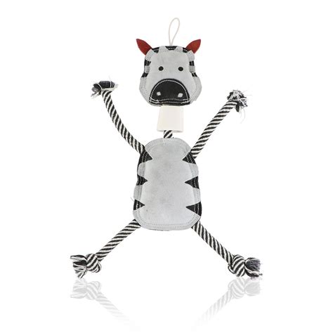 Grey Zebra Rope and Chew Toy – Pawpourri