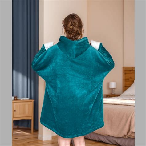 1pc Oversized Hoodie Blanket, Wearable Blanket Sweatshirt, Ultra Soft ...