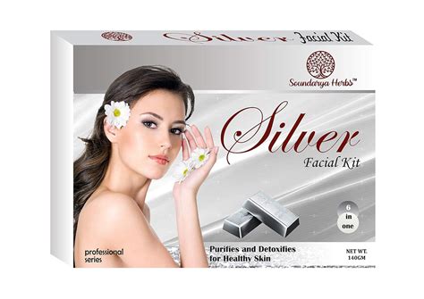 Soundarya Herbs Silver Facial Kit Purifies and Detoxifies for Healthy ...