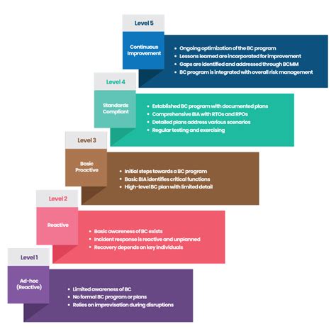 Business Continuity Maturity Model 的图像结果