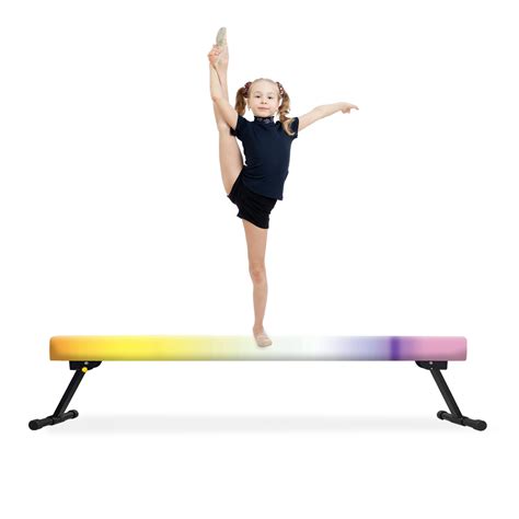 EL&IT·Wings 6ft Gymnastic Balance Beam,Adjustable High and Low Level ...
