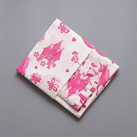 Gudgoodie Flat Crib Bedsheet-100% Cotton Percale- Magical Unicorns ...