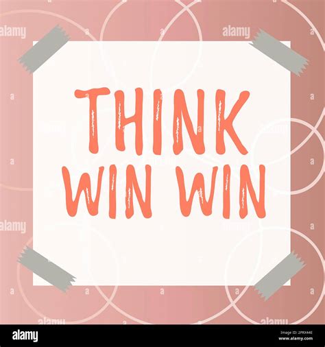 Conceptual display Think Win Win, Internet Concept Business Strategy ...