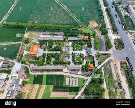 Aerial photography of Longma Negative Map Temple in Luoyang City, Henan ...