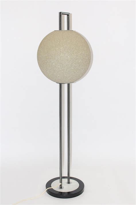 Space Age Vintage Nude Black Metal Plastic Floor Lamp, 1960s For Sale ...