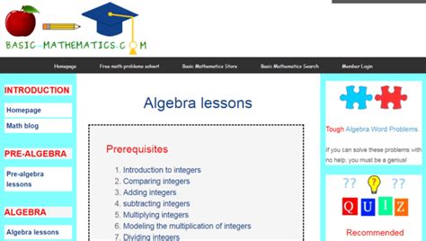 Algebra Lessons 的图像结果