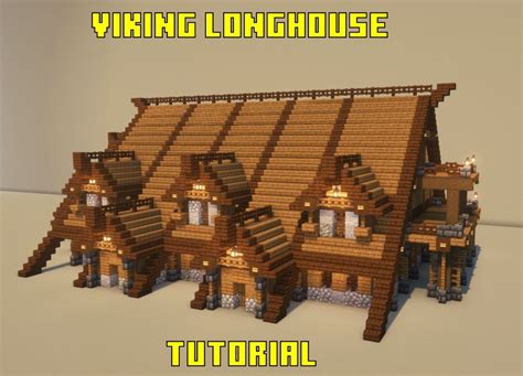 Minecraft Viking Longhouse Tutorial 的图像结果