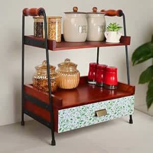 Loosebucket® Greenvibes Cabinet Shelf Rack,(26.6D x 45.7W x 45.7H Cm ...