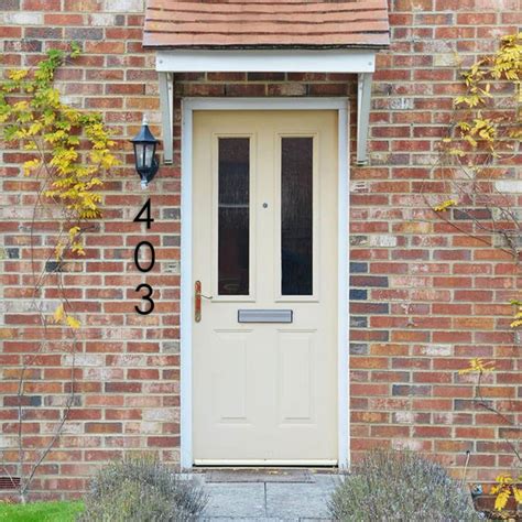 Buy 8 Inch Modern House Numbers outside,Street Metal Black Large House ...