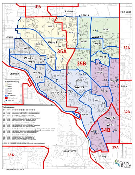 Ward Map & Legislative Districts | Coon Rapids, MN - Official Website