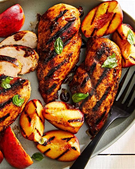 Peach Balsamic Grilled Chicken Recipe