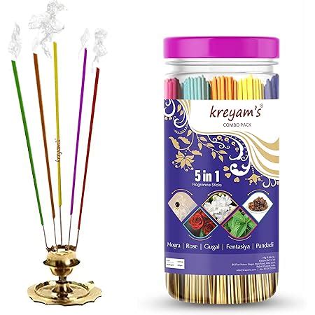 Kreyam's Incense Stick Rajvadi Agarbatti (240 Sticks 400gm) | Natural ...