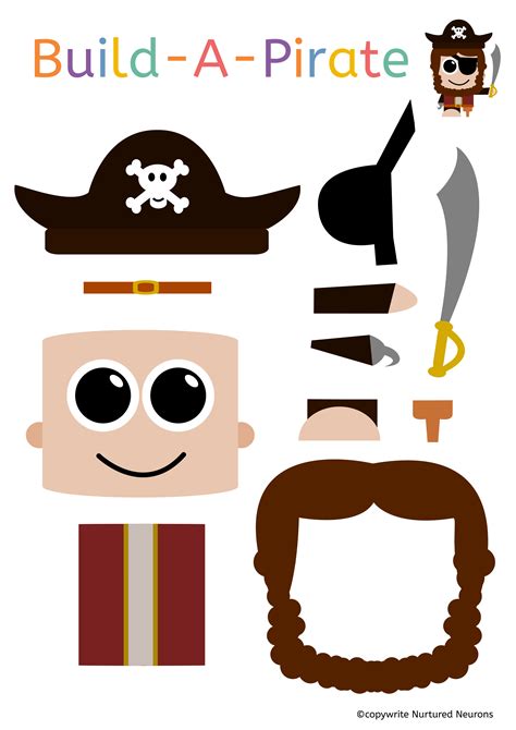 free printable pirate crafts