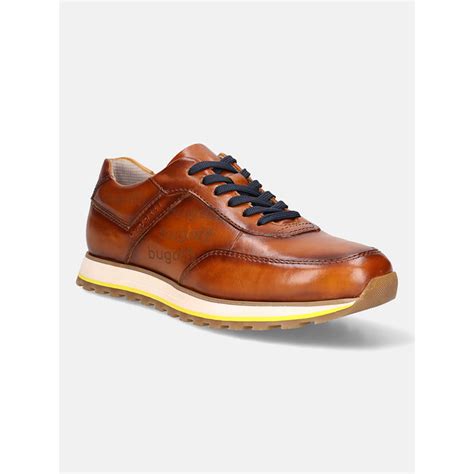 Buy Bugatti Garnet Evo Brown Leather Mens Sneakers Online