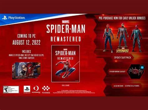 Marvel’s Spider-Man Remastered PC System Requirements And Pre-Order ...