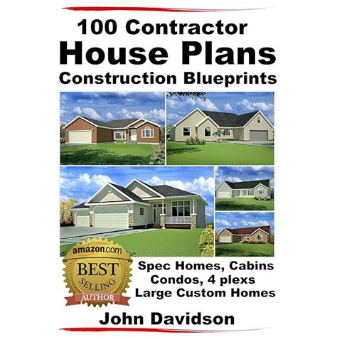 Buy 100 Contractor House Plans Construction Blueprints - Spec Homes ...
