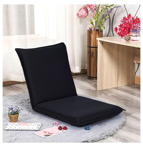 Folding Floor Chair 6-Position Adjustable Meditation Chair Video Gaming ...