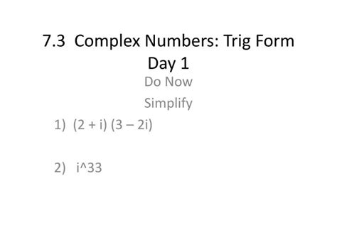 Image result for Trig Complex Form