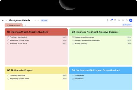 Image result for Time Management Matrix Template Excel