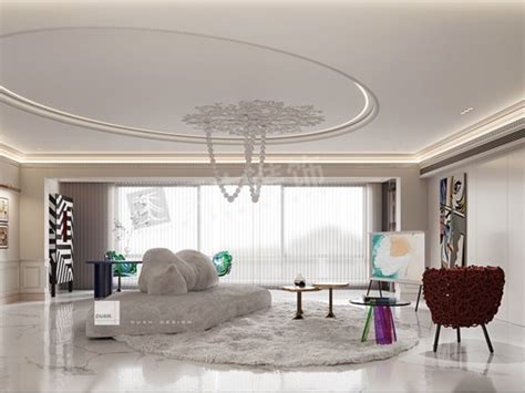 香港置地壹号半岛装修,180平米横厅大平层设计图_天古装饰设计师T-站酷ZCOOL