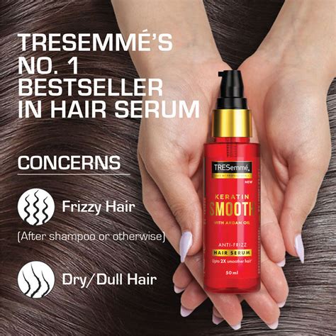 Shop 50ml TRESemmé Keratin Smooth Hair Serum for Frizz Free Hair | TRESemmé