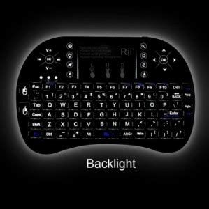 ROAR AJ_818A_MINI WIRELESS KEYBOARD WITH TOUCHPAD/BACKLIT LIGHT ...