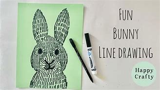 Image result for Easy Way to Draw a Easter Bunny