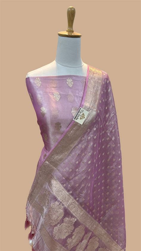 Pure Tissue Silk Banarasi Dress Material – The Crafts Banaras