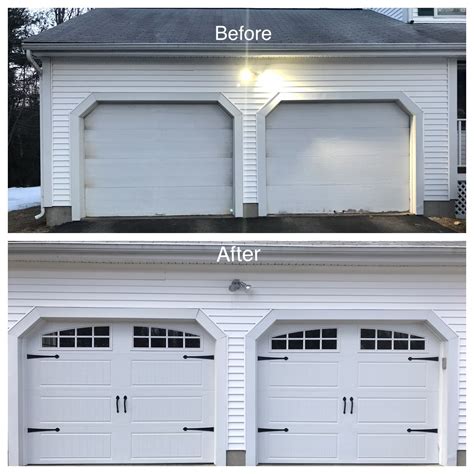 Our cheap garage door makeover – Artofit