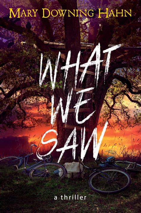 What We Saw: A Thriller: Hahn, Mary Downing: 9780358697312: Amazon.com ...
