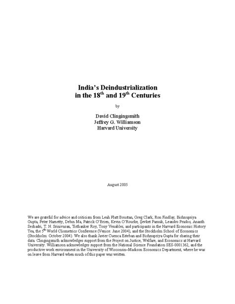 Jgwgehnindian Deind - De industrialization - India’s ...