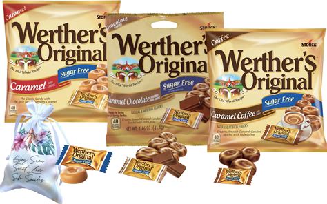 Werther’s Original Sugar Free Hard Candy Bundle – 3 Flavors (Coffee ...
