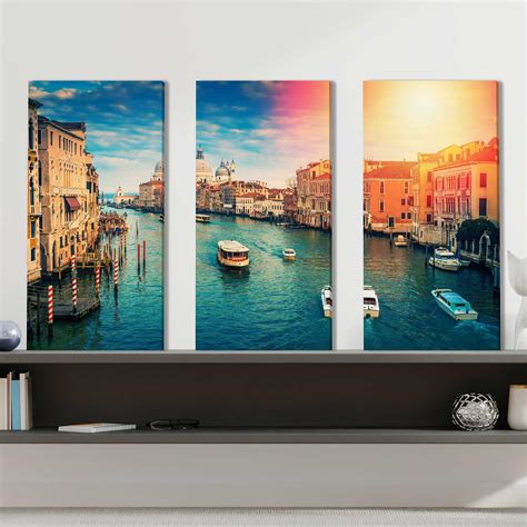 Latitude Run® Venice, Italy - 3 Piece Wrapped Canvas Photograph Print Set | Wayfair